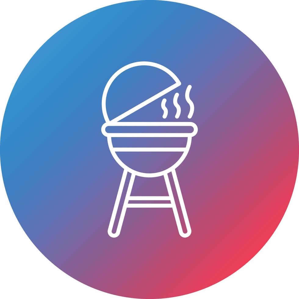 Grilllinie Verlaufskreis Hintergrundsymbol vektor