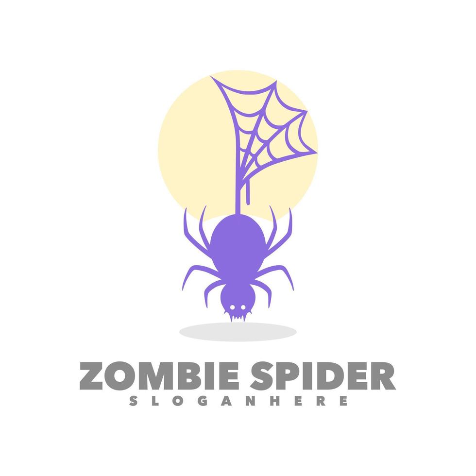 zombie Spindel logotyp vektor