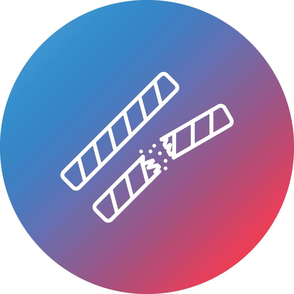 Wafer-Linie Farbverlauf Kreis Hintergrundsymbol vektor