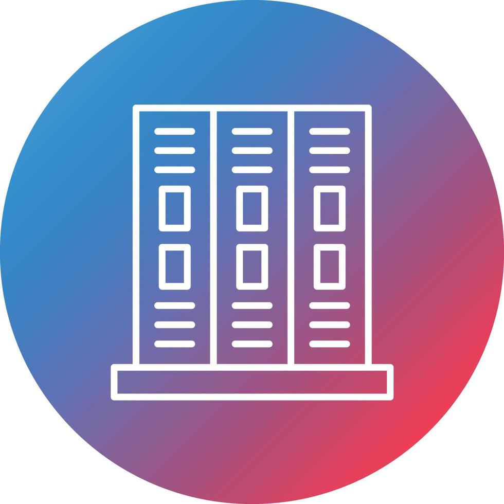 mappar linje lutning cirkel bakgrund ikon vektor