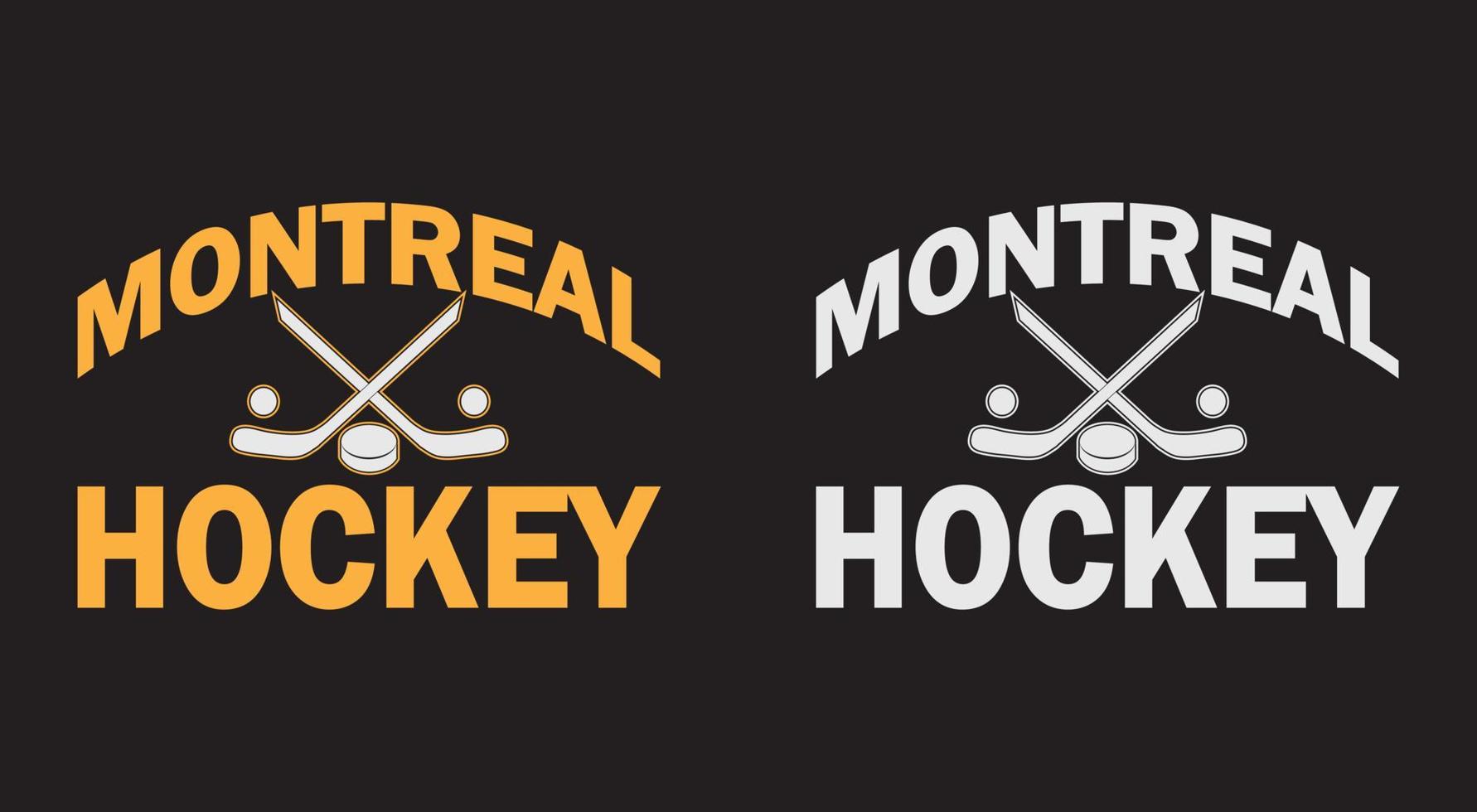 Hockey-T-Shirt-Design. Montrealer Eishockey vektor