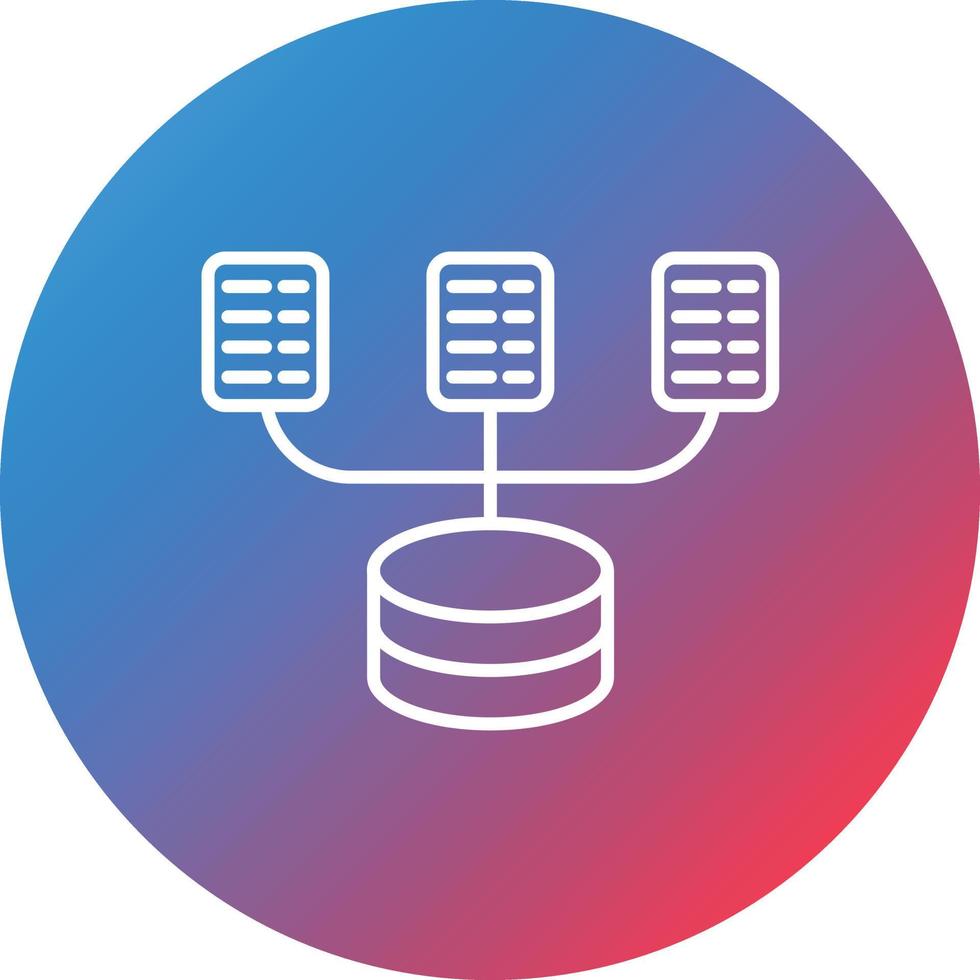 Hintergrundsymbol für den Farbverlauf der Datenerfassungslinie vektor