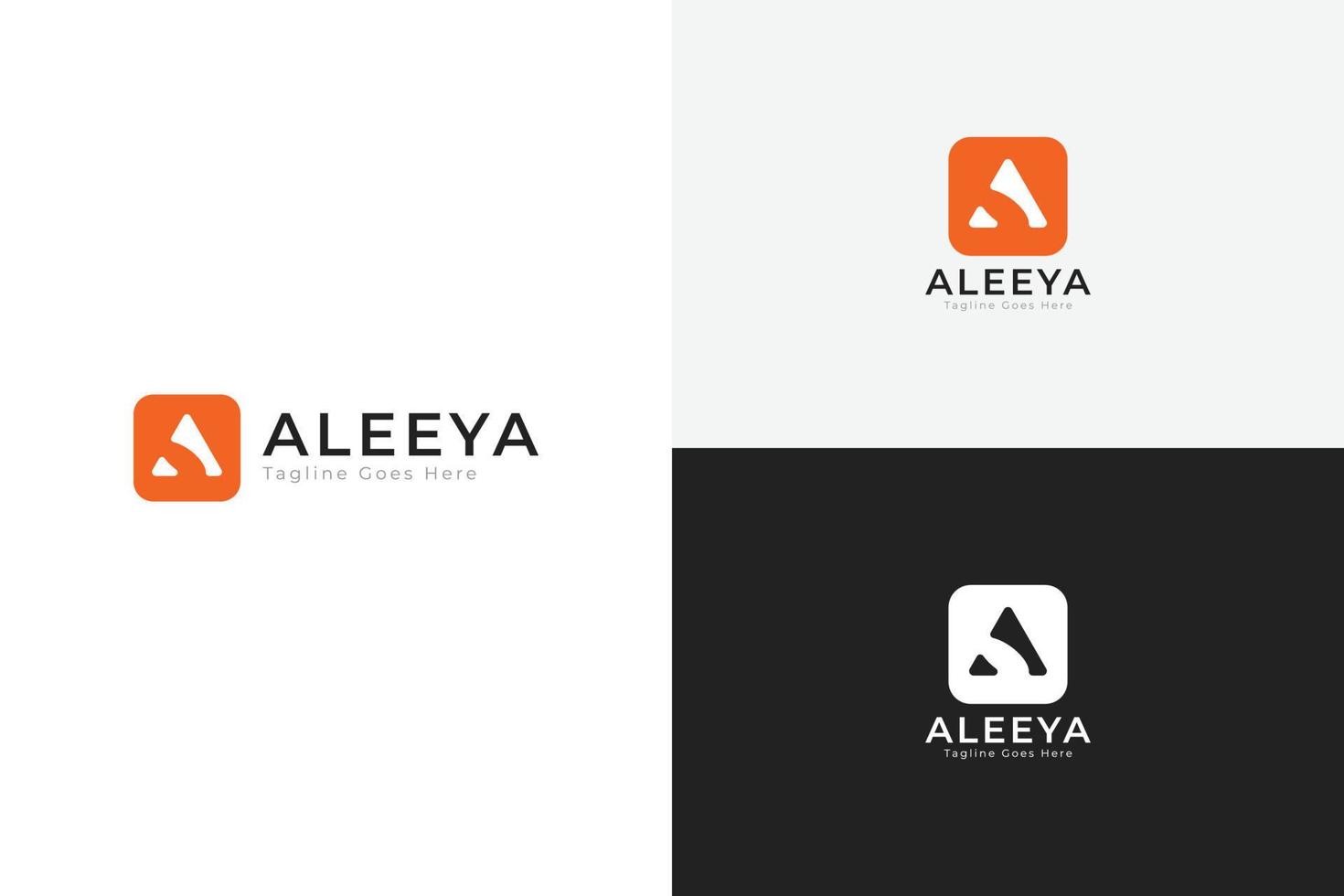 aleeya ein Buchstabe-Logo vektor