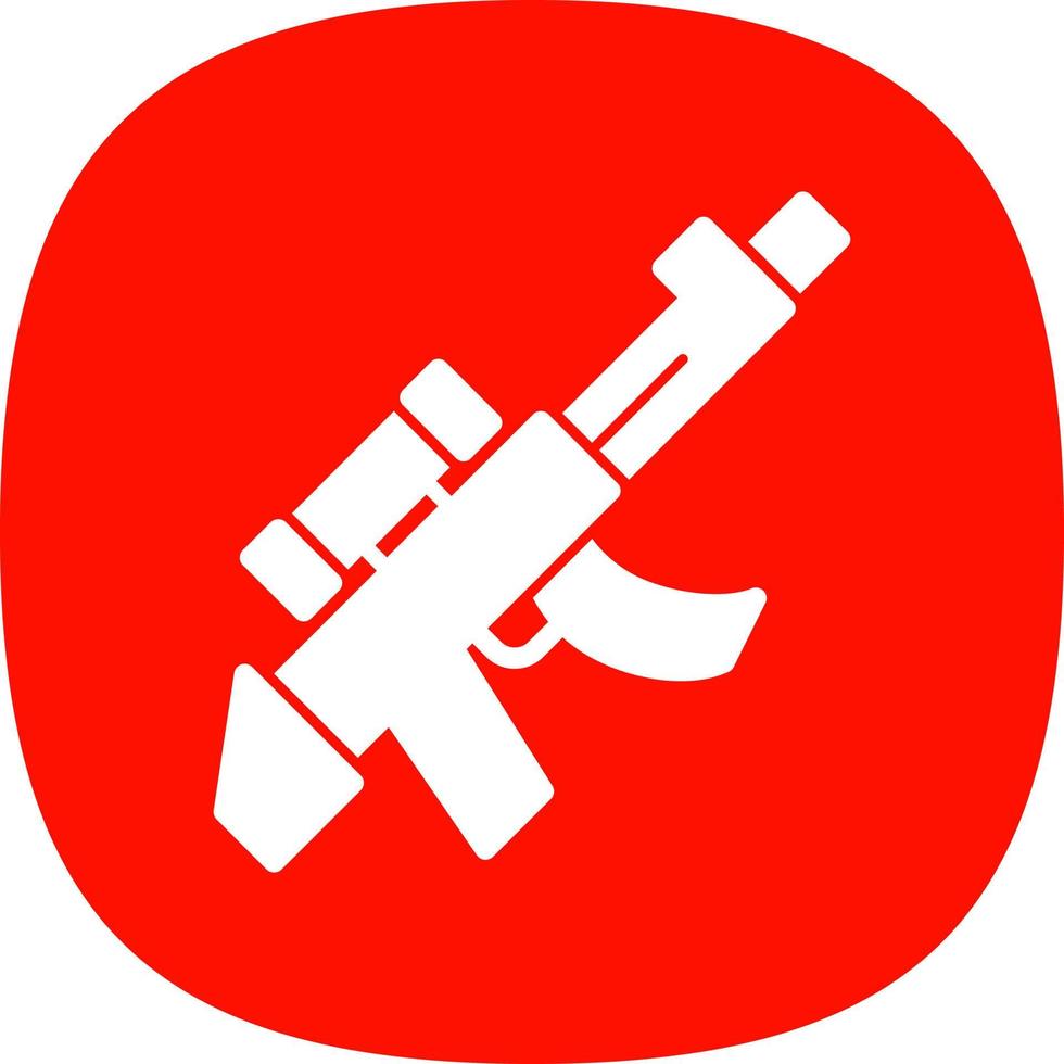 Gewehr-Vektor-Icon-Design vektor