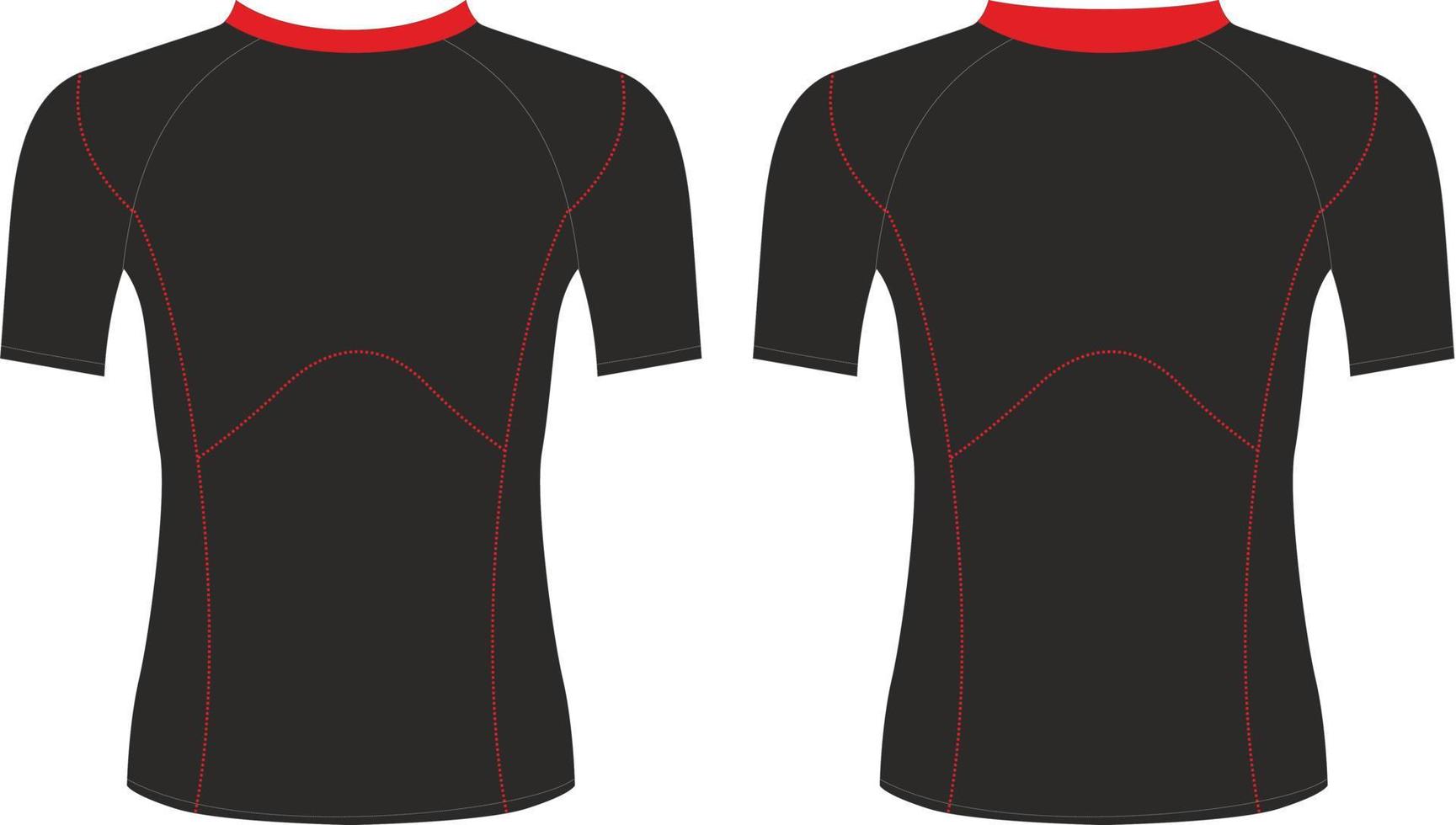 Kompressions-Rash Guard-Design, Vorlagendesign Vorderansicht vektor