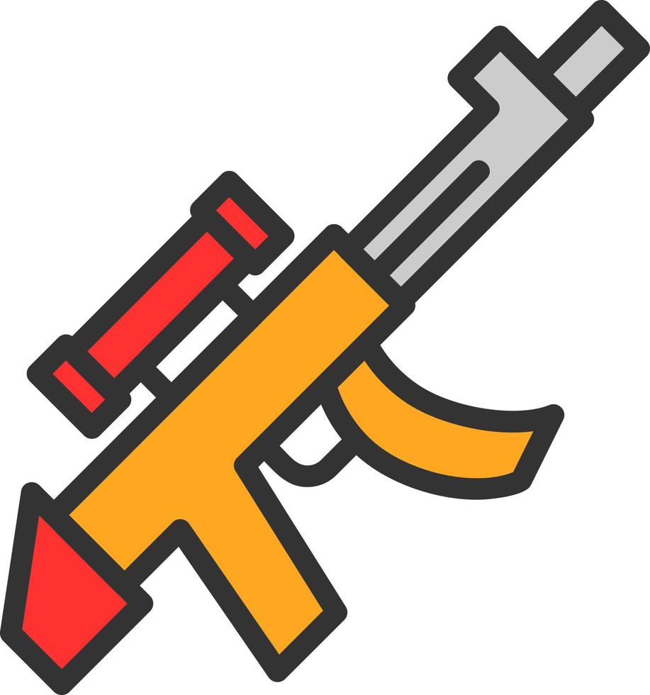 Gewehr-Vektor-Icon-Design vektor