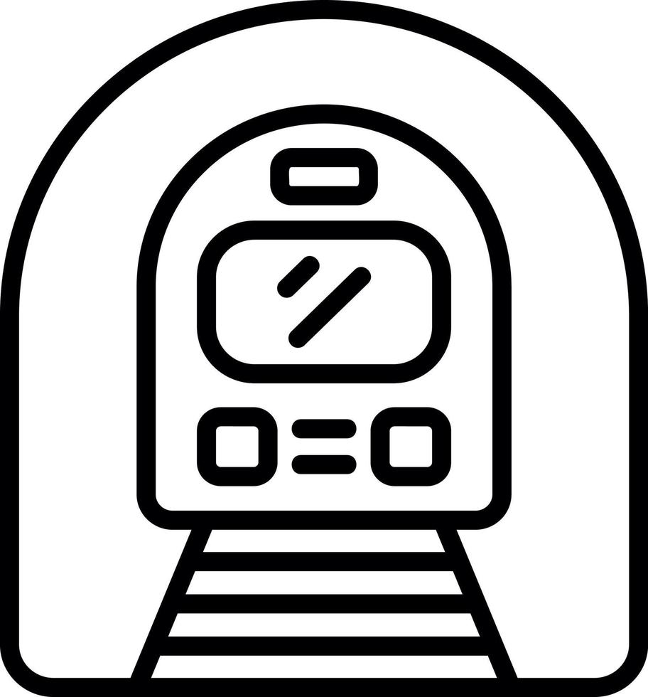 U-Bahn-Vektor-Icon-Design vektor