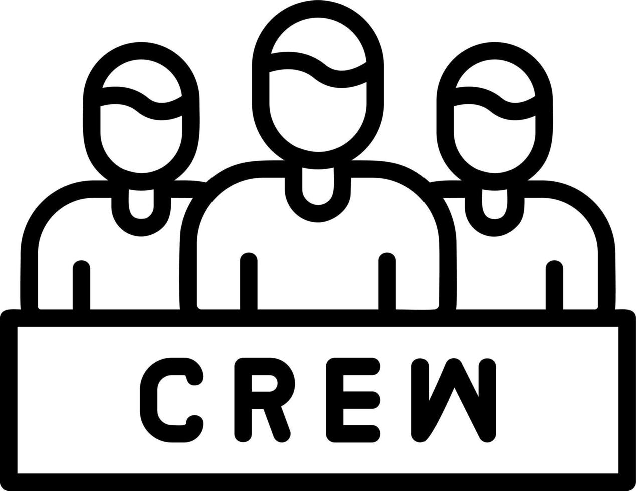 Crew-Vektor-Icon-Design vektor