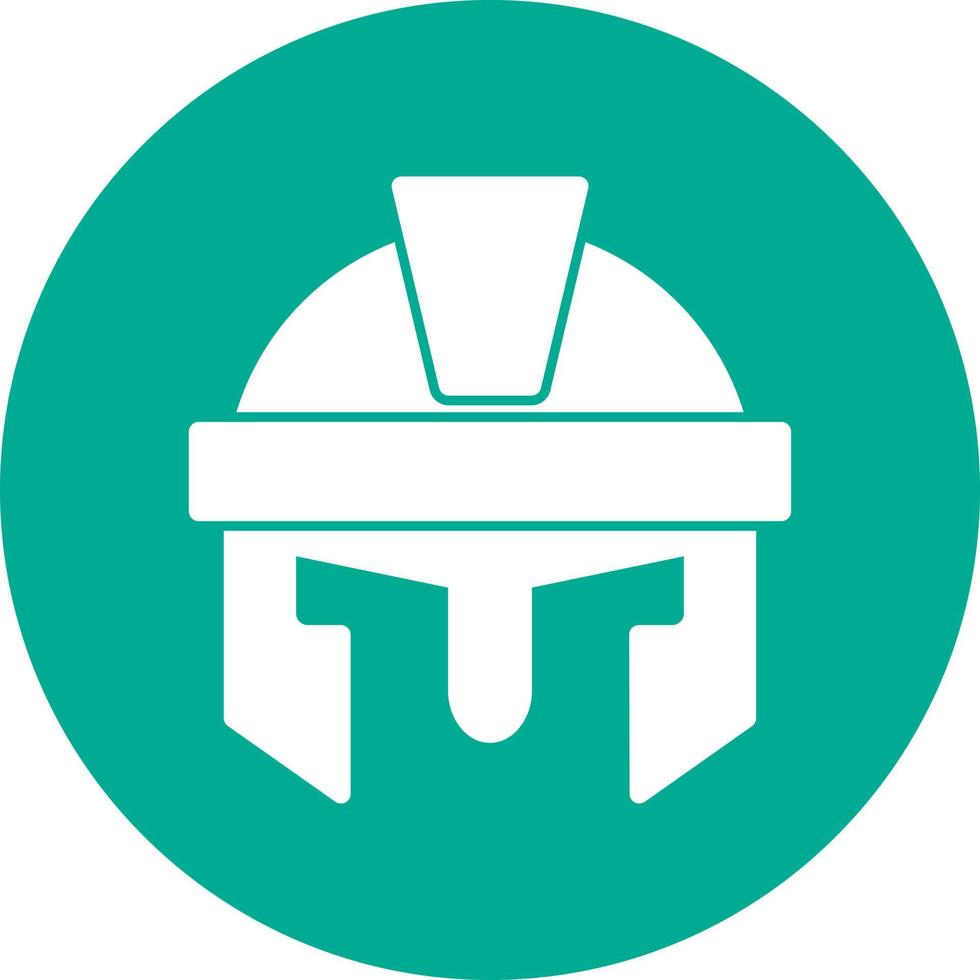 römisches Helm-Vektor-Icon-Design vektor