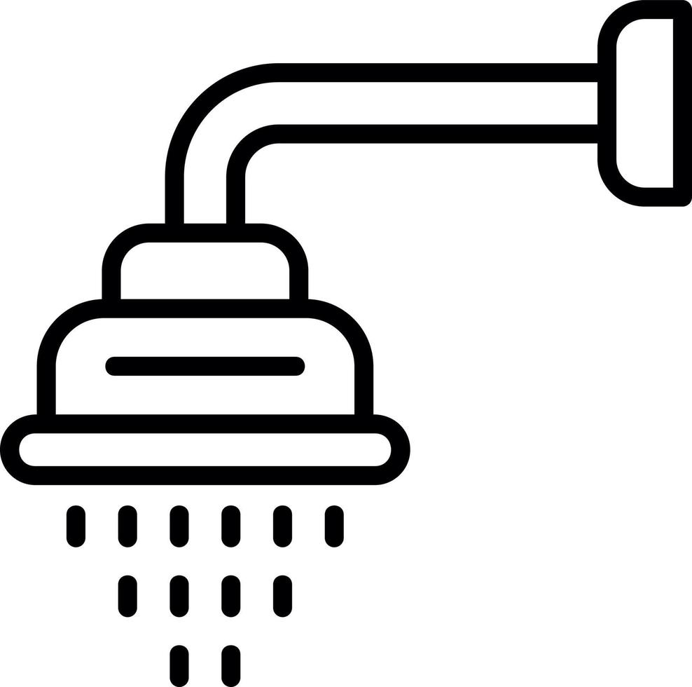 dusch huvud vektor ikon design