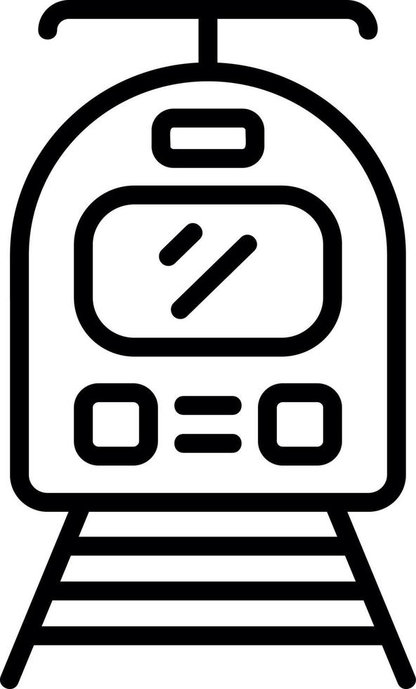 Straßenbahn-Vektor-Icon-Design vektor