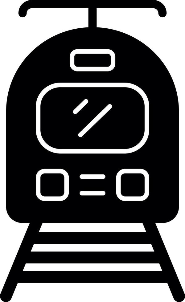 Straßenbahn-Vektor-Icon-Design vektor