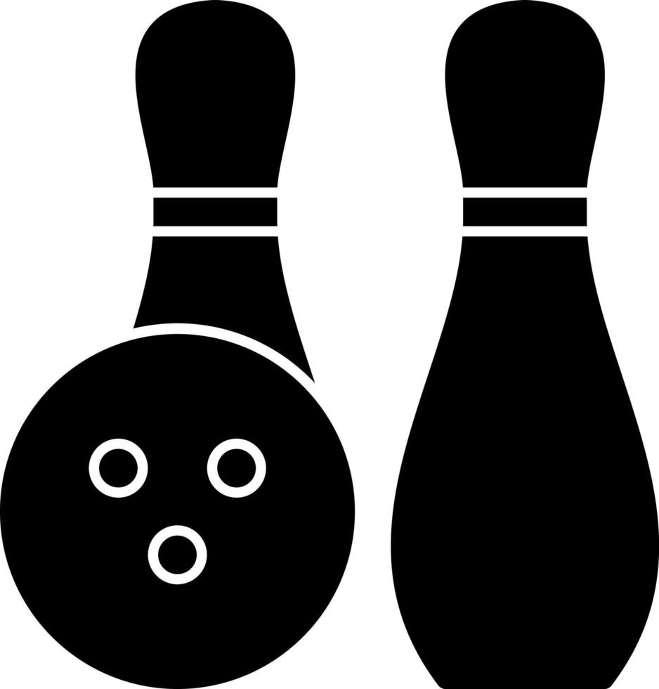 Bowling-Vektor-Icon-Design vektor