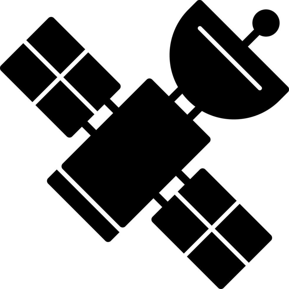 Satelliten-Vektor-Icon-Design vektor