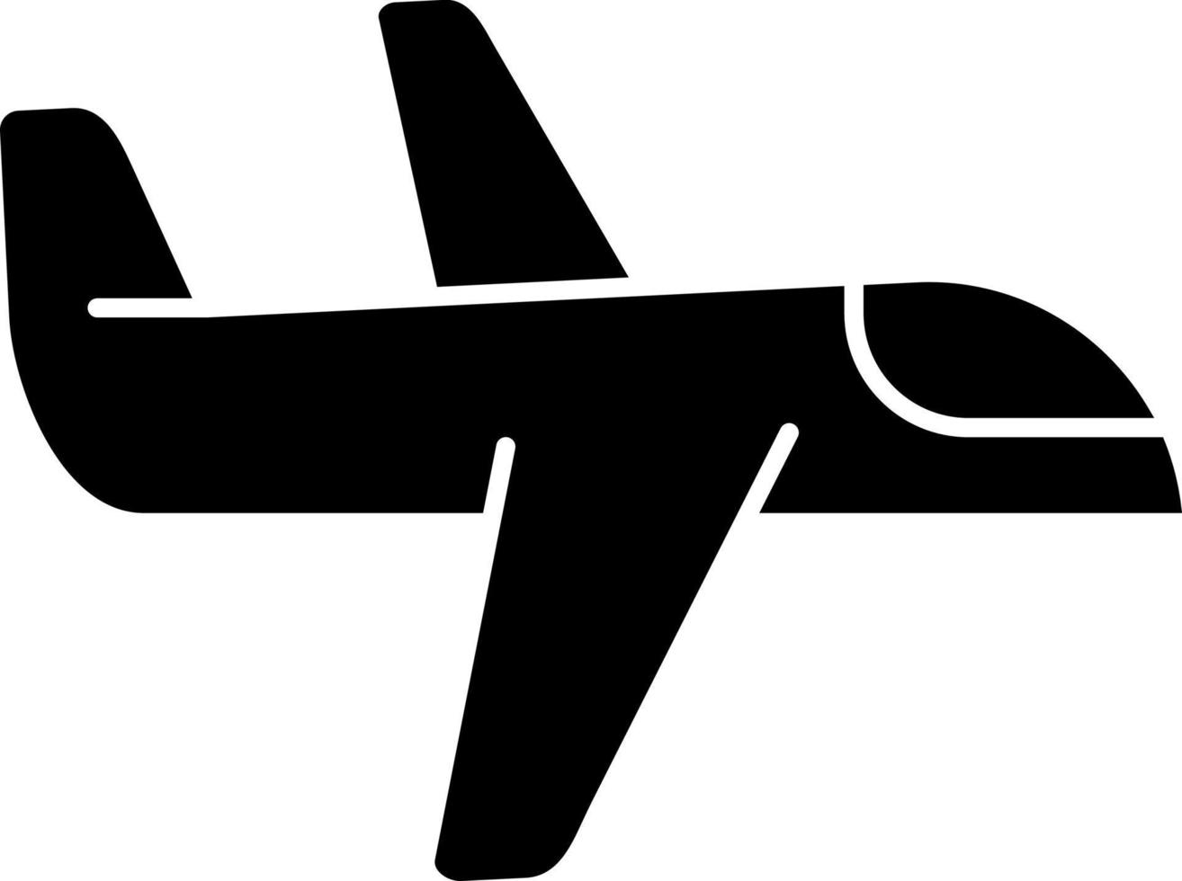 Flugzeug-Vektor-Icon-Design vektor