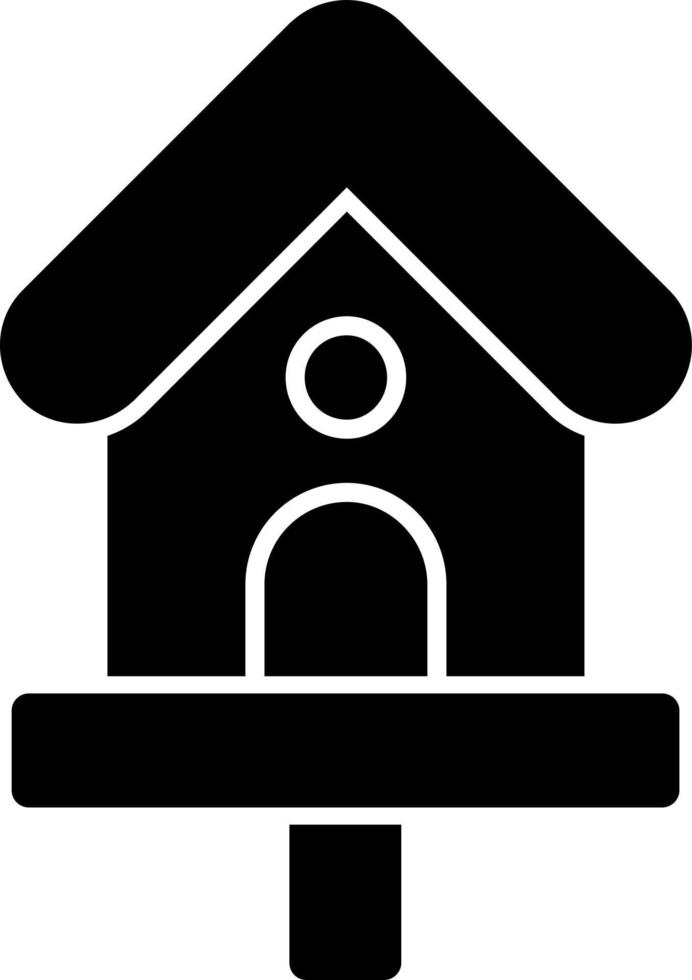 Vogelhaus-Vektor-Icon-Design vektor