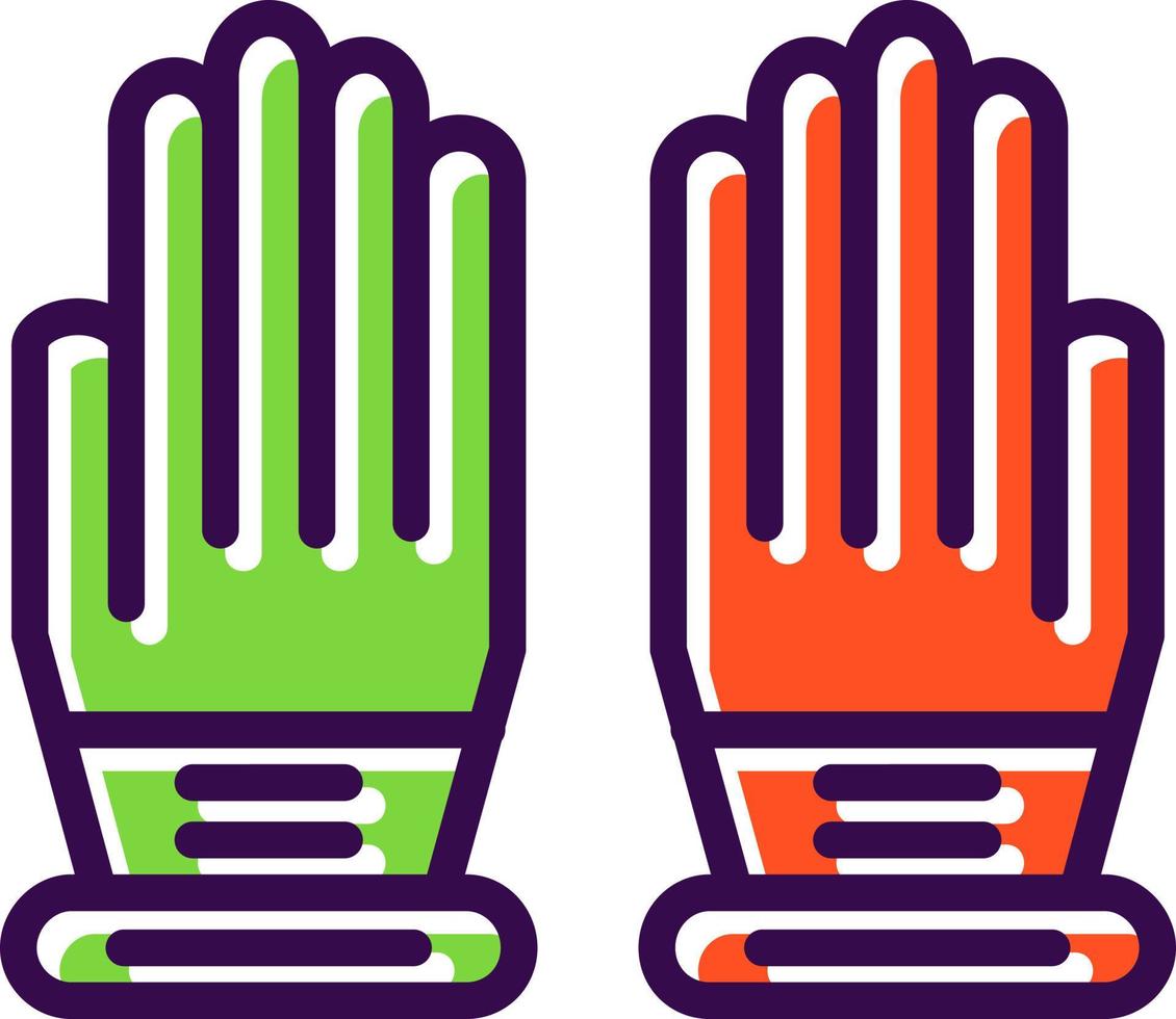 Handschuhe-Vektor-Icon-Design vektor