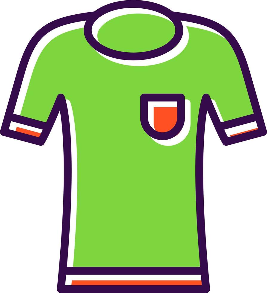 Fußballtrikot-Vektor-Icon-Design vektor