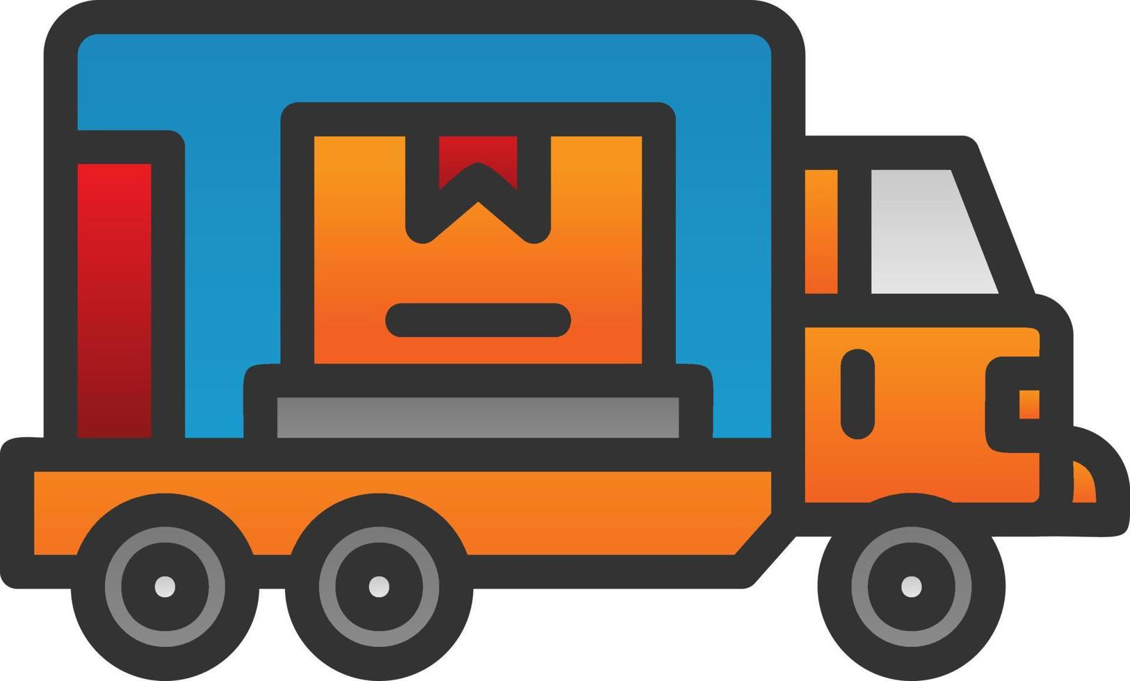 Fracht-LKW-Vektor-Icon-Design vektor