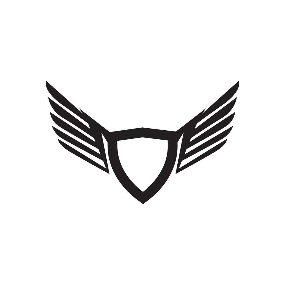 Vogelflügel-Logo-Vektor-Vorlage vektor