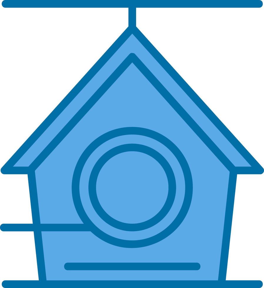 Vogelhaus-Vektor-Icon-Design vektor