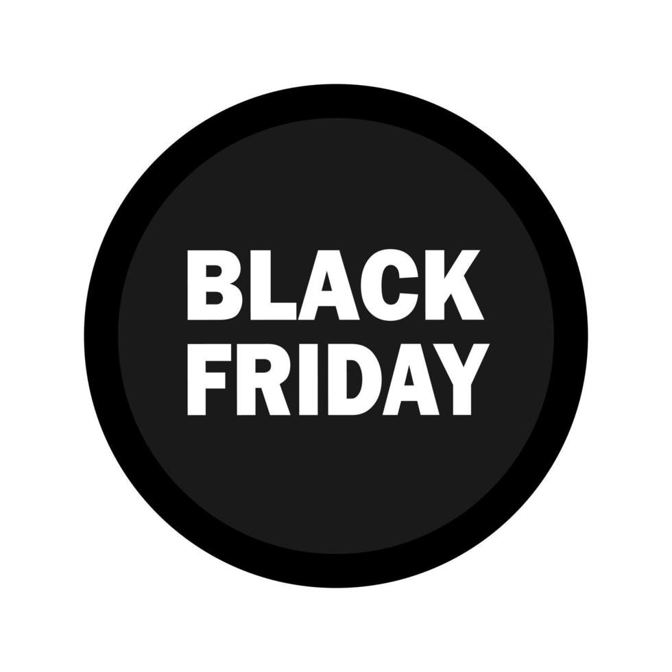 Black Friday-Symbol für Werbung, Banner, Broschüren und Flyer vektor