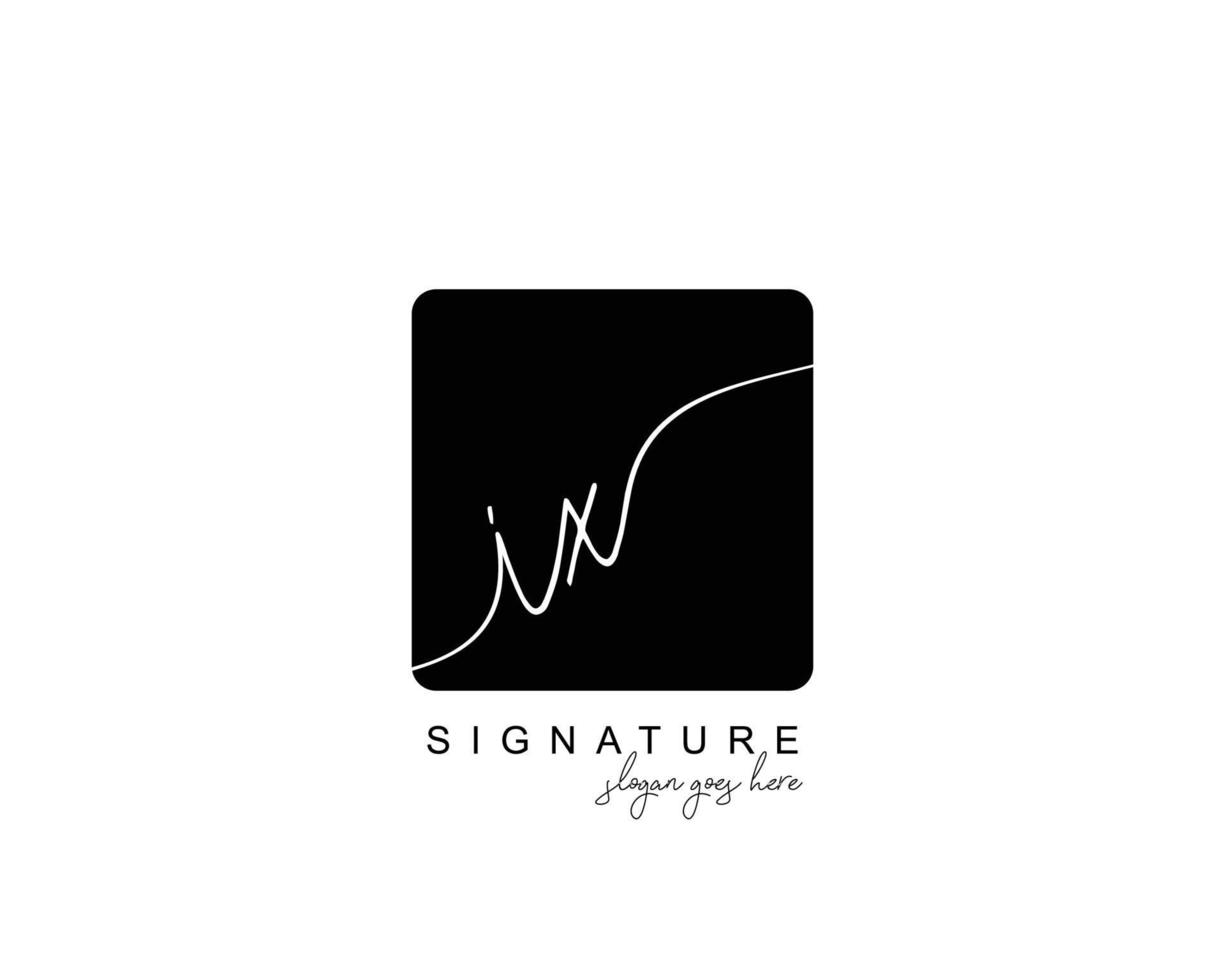 första ix skönhet monogram och elegant logotyp design, handstil logotyp av första signatur, bröllop, mode, blommig och botanisk med kreativ mall. vektor