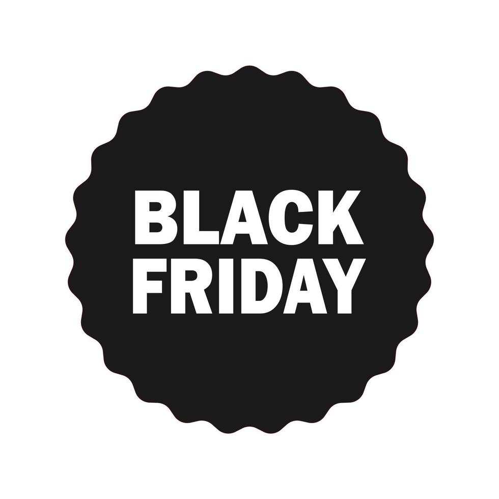 Black Friday-Symbol für Werbung, Banner, Broschüren und Flyer vektor