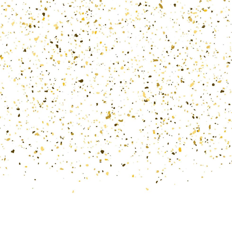 gyllene glitter glans textur på en vit bakgrund. gyllene explosion av konfetti. gyllene abstrakt partiklar på en mörk bakgrund. isolerat Semester design element. vektor illustration.