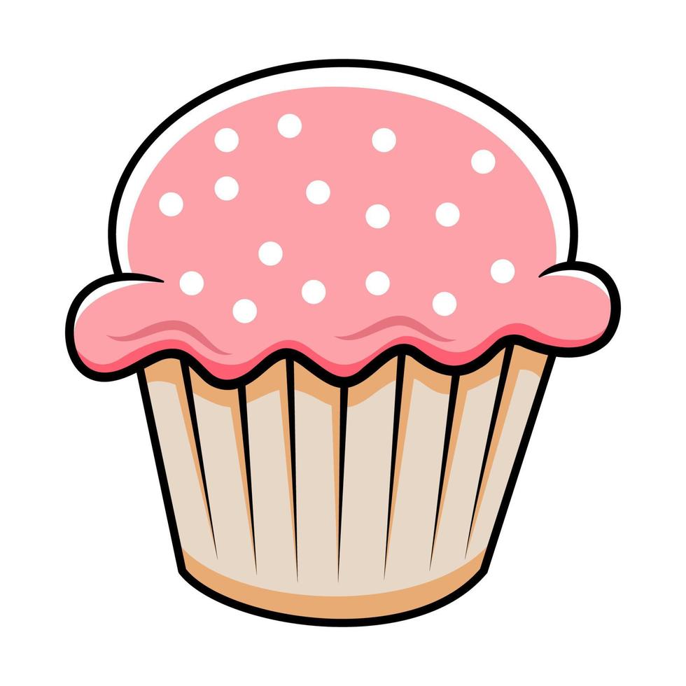 Cupcake-Vektor-Illustration vektor