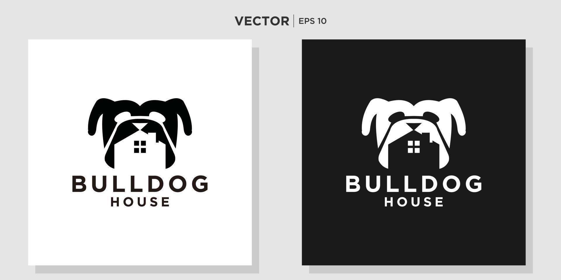 hund hus vektor design mall