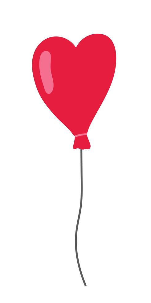 luft ballong vektor skiss. tecknad serie hand dragen illustration. luft ballong med liten hjärtan.
