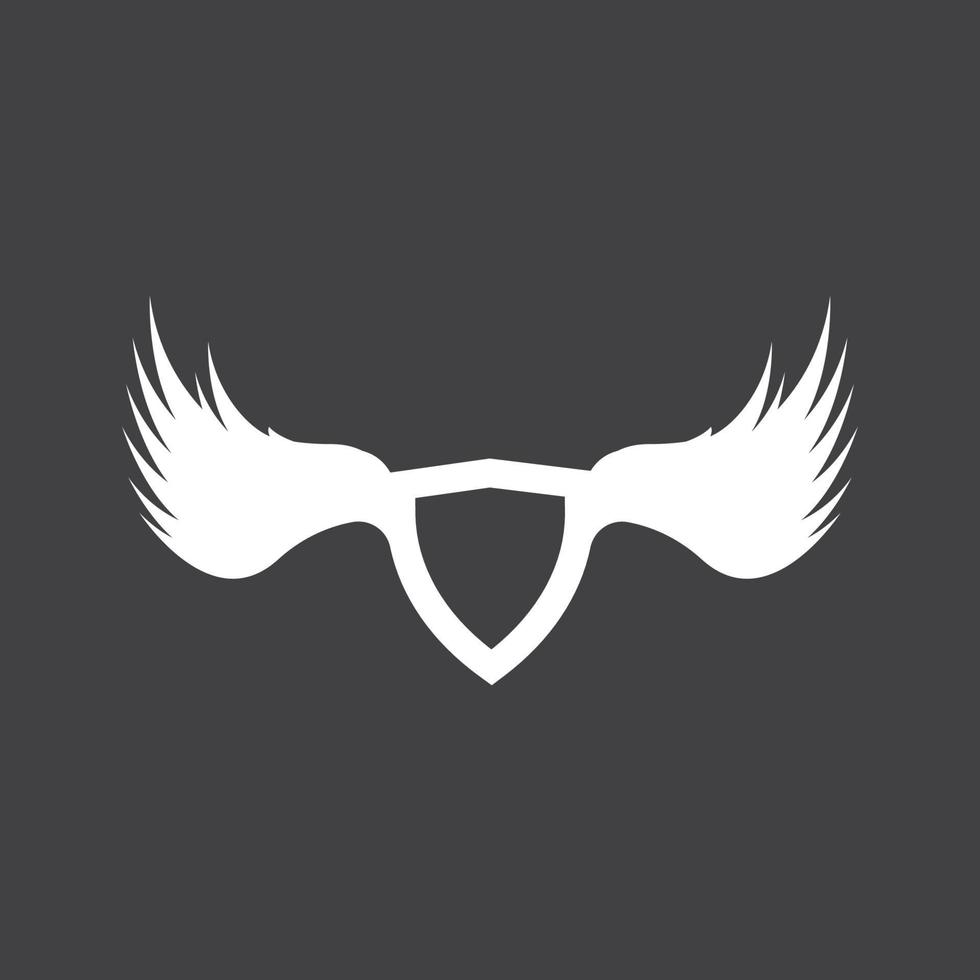 fågel vingar logotyp vektor mall