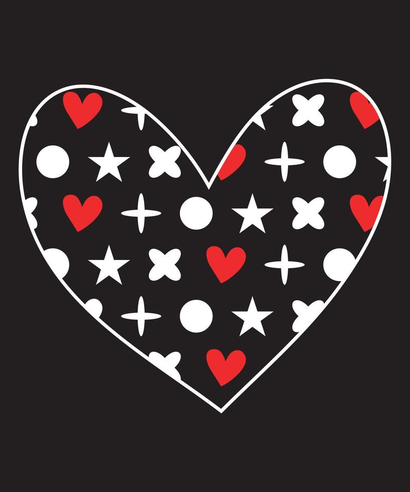 Valentinstag Liebe T-Shirt-Design vektor