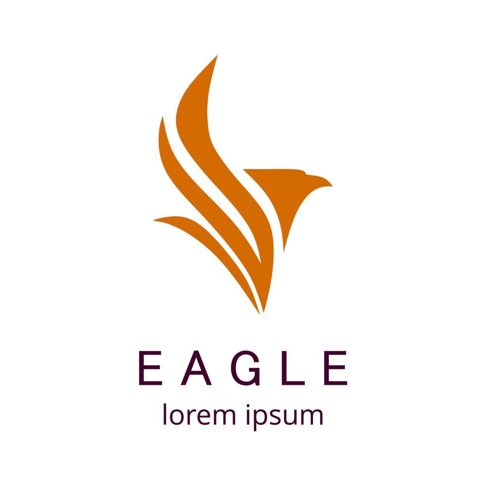 eagle logotyp design vektorillustration vektor