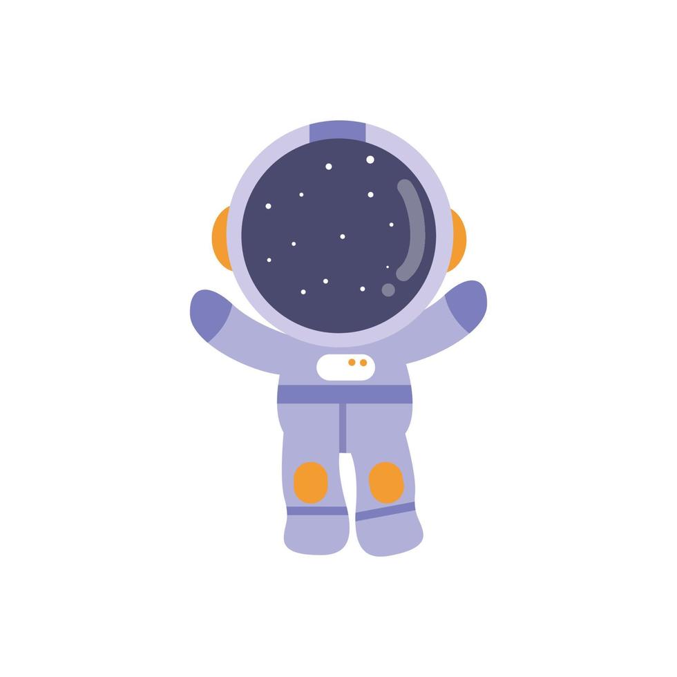 illustration vektor design Lycklig astronaut unge.