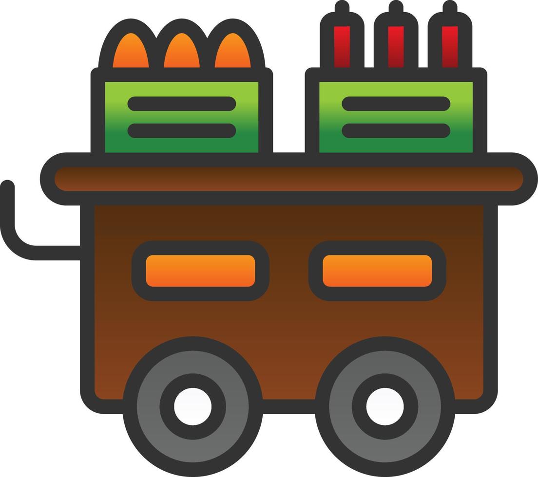 Food Cart Vektor-Icon-Design vektor