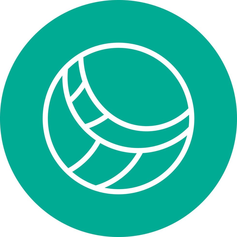 Volleyball-Vektor-Icon-Design vektor