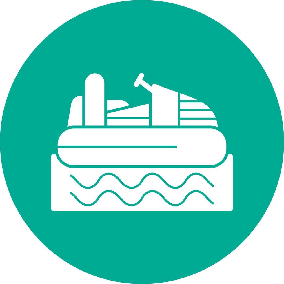 Stoßstangenboot-Vektor-Icon-Design vektor