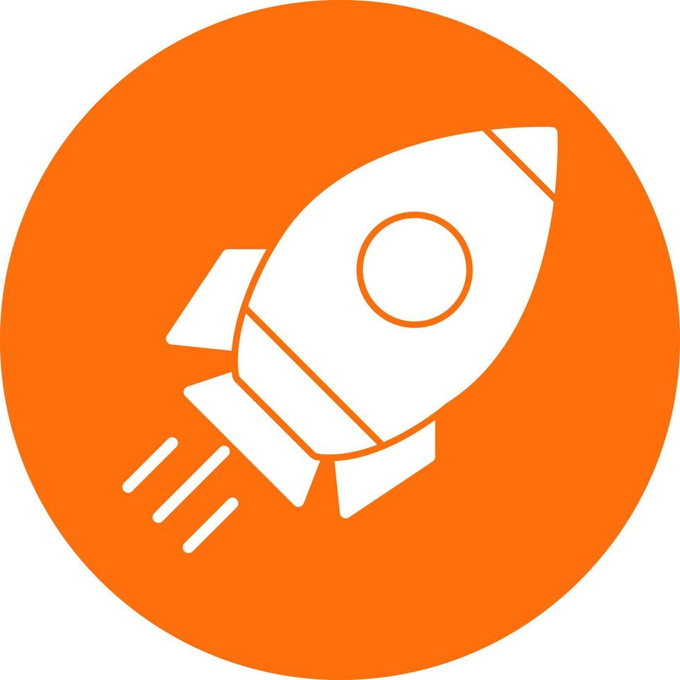 Raketenvektor-Icon-Design vektor