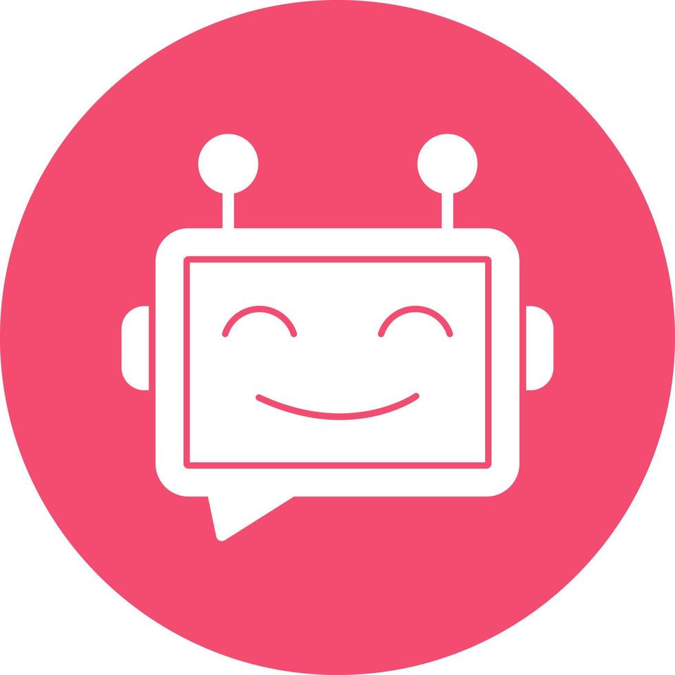 Chatbot-Vektor-Icon-Design vektor