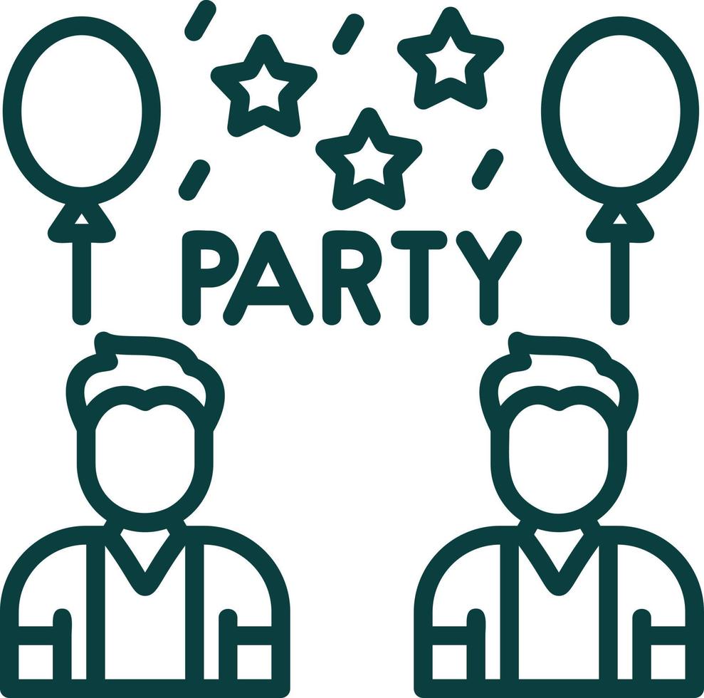 Party-Vektor-Icon-Design vektor