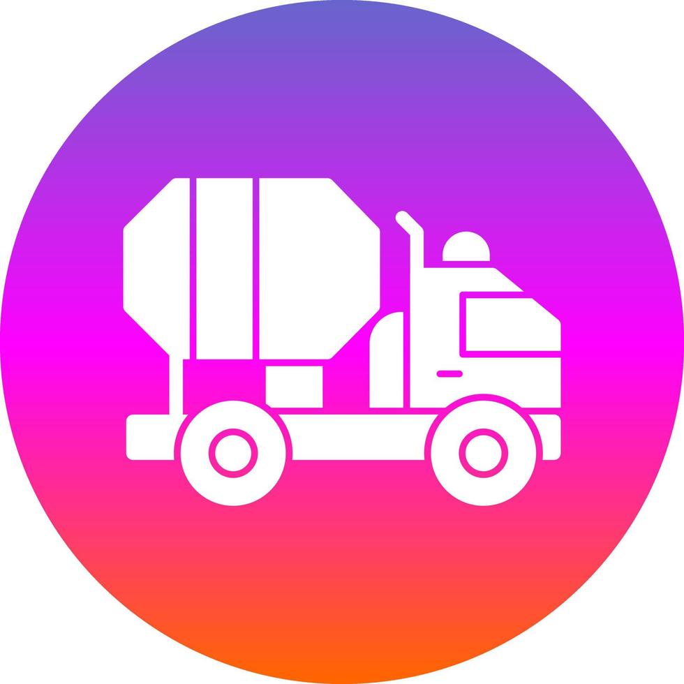 Zement-LKW-Vektor-Icon-Design vektor