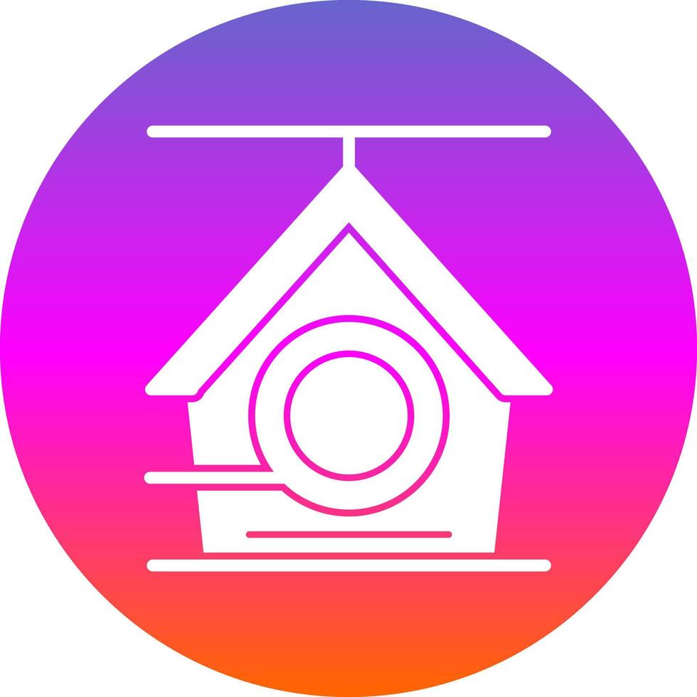 fågel hus vektor ikon design