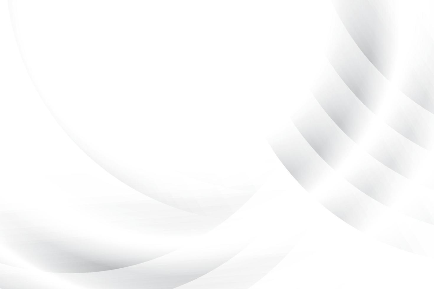abstrakt vit och grå Färg, modern design bakgrund med geometrisk runda form. vektor illustration.