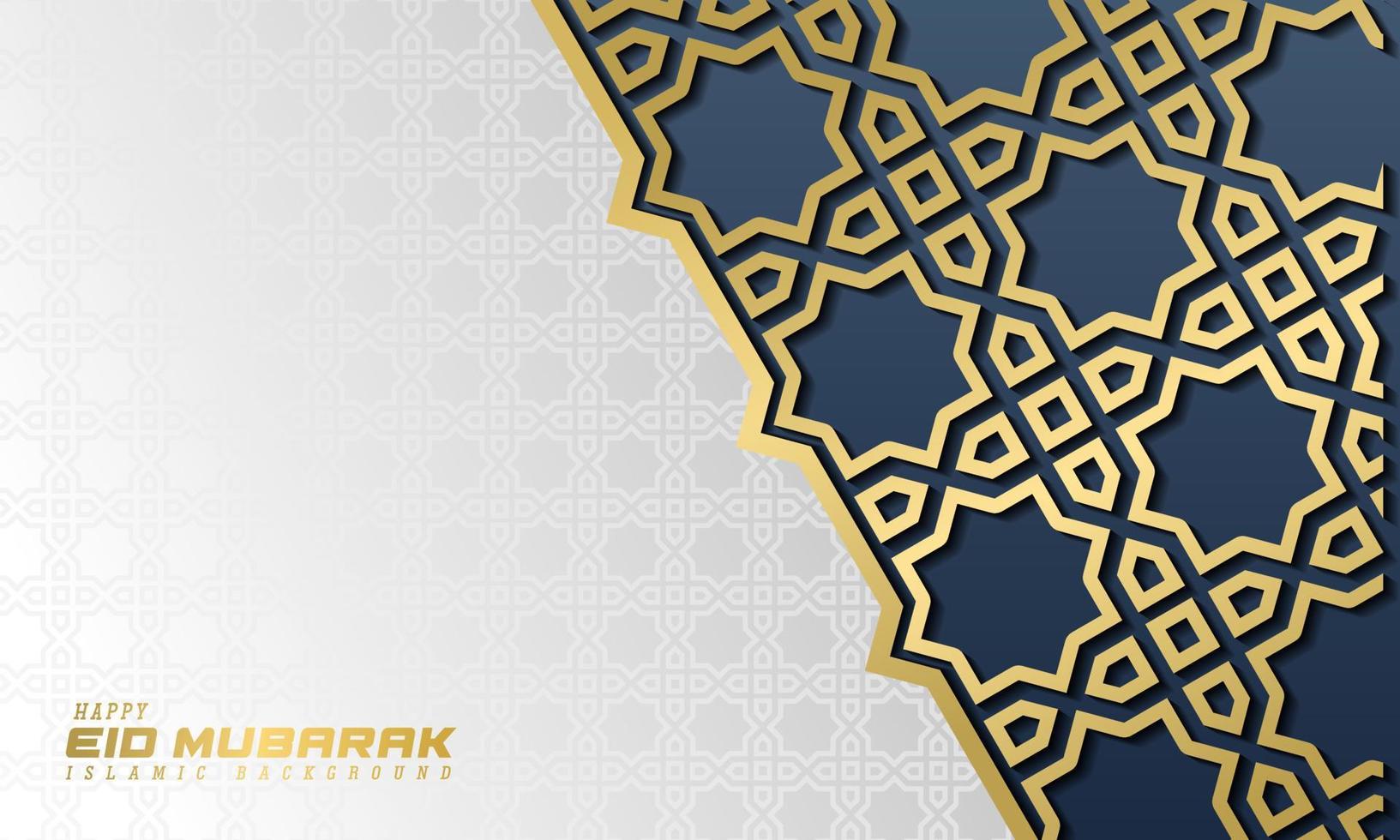 islamic hälsningar ramadan kareem kort design bakgrund med klassisk prydnad vektor