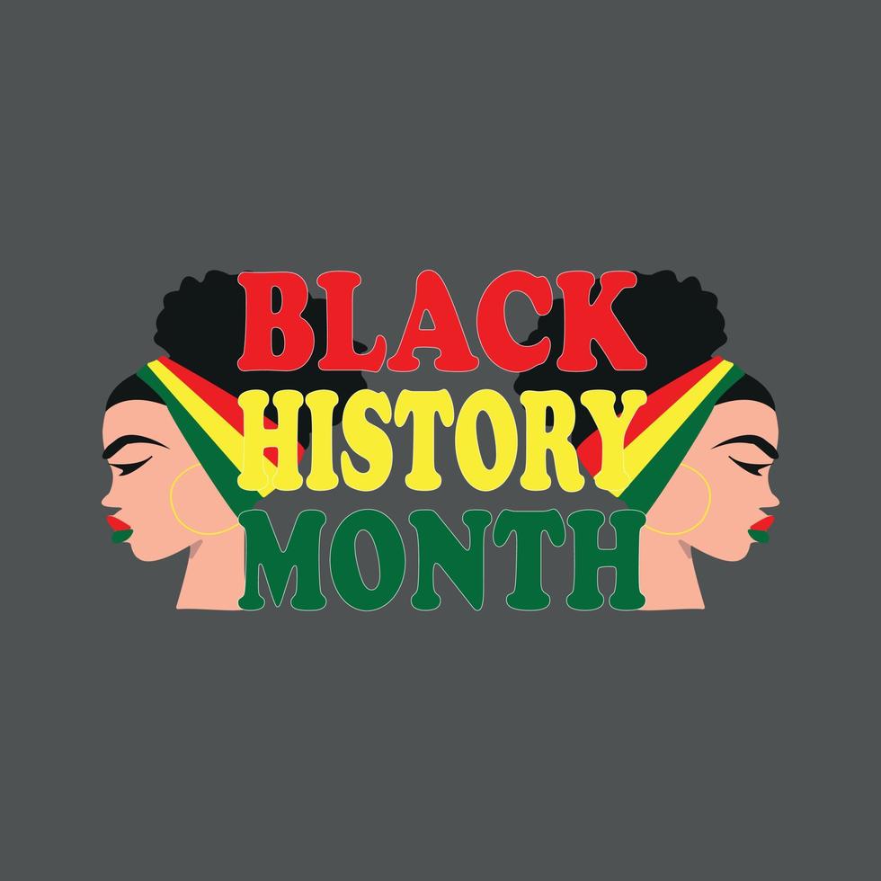 Black Month History T-Shirt Design, Poster, Druck, Postkarte und andere Verwendungen vektor