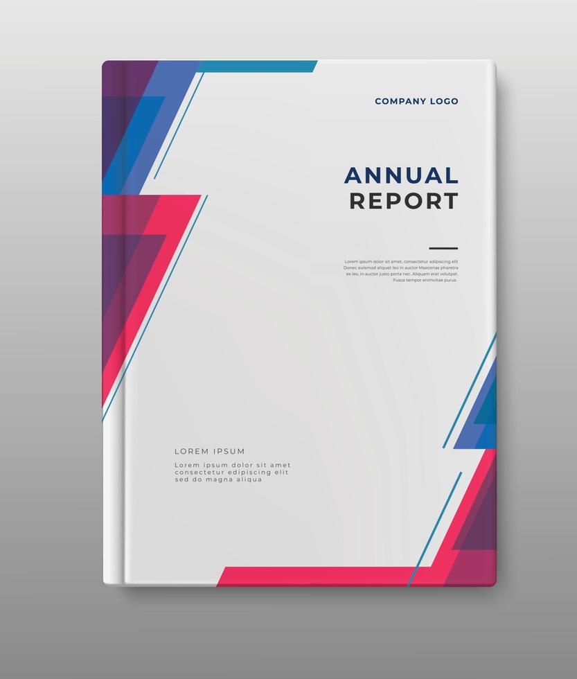 företag bok omslag årlig Rapportera mall design vektor