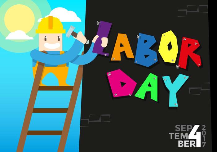 Labour Day Vector Background