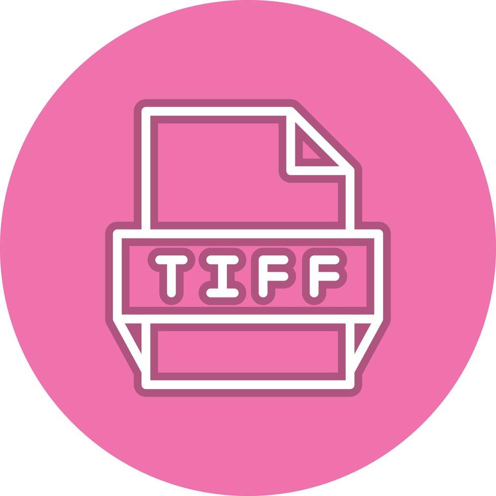 tiff-Dateiformat-Symbol vektor